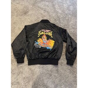 Big Nose Kates Saloon Tombstone AZ Vintage Y2K Satin‎ Variety Jacket Medium M